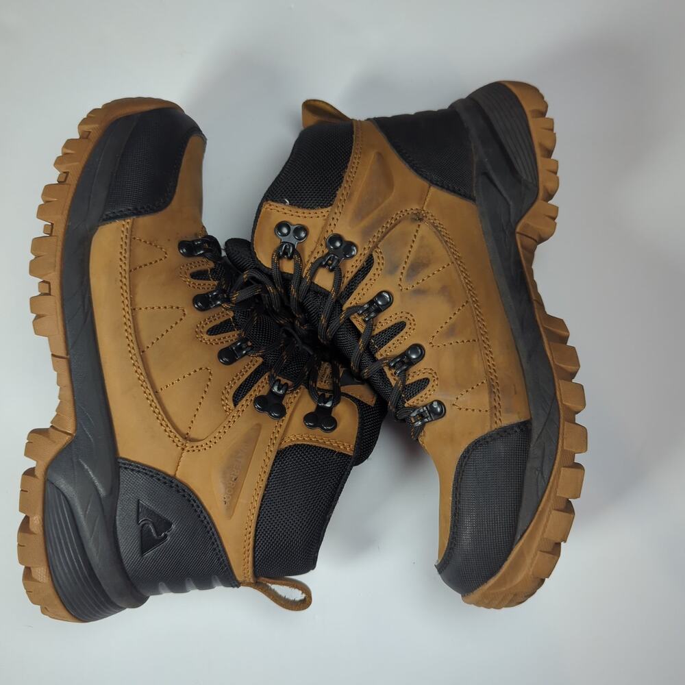 Ozark Trail Men’s Leather Hiking Boots Size 7M Brown Black